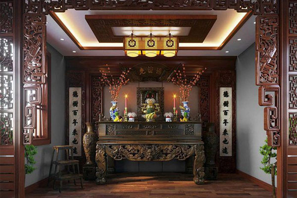 Bàn thờ Phật thường được đặt ở vị trí trung tâm của không gian thờ cúng. Bàn thờ Phật thường được đặt ở vị trí trung tâm của không gian thờ cúng.
