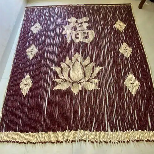 rem-hat-go-bo-de-hoa-sen-4 Rèm hạt gỗ Bồ Đề mẫu Hoa Sen
