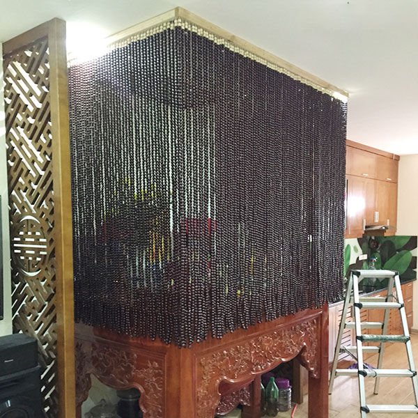Cách phân biệt rèm hạt gỗ Pơ Mu thật, giả