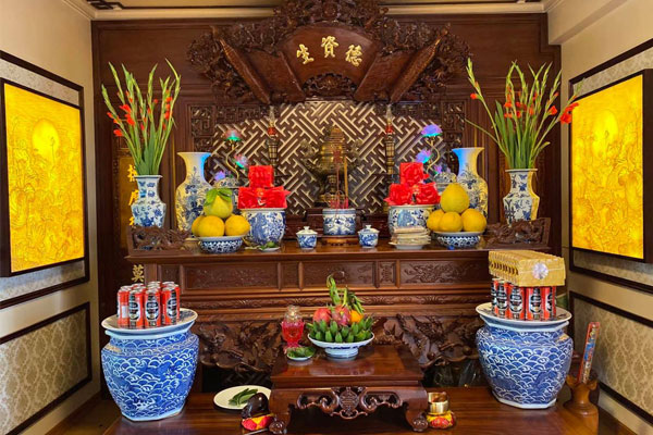 Cách bày bàn thờ ngày tết đẹp ở miền Nam